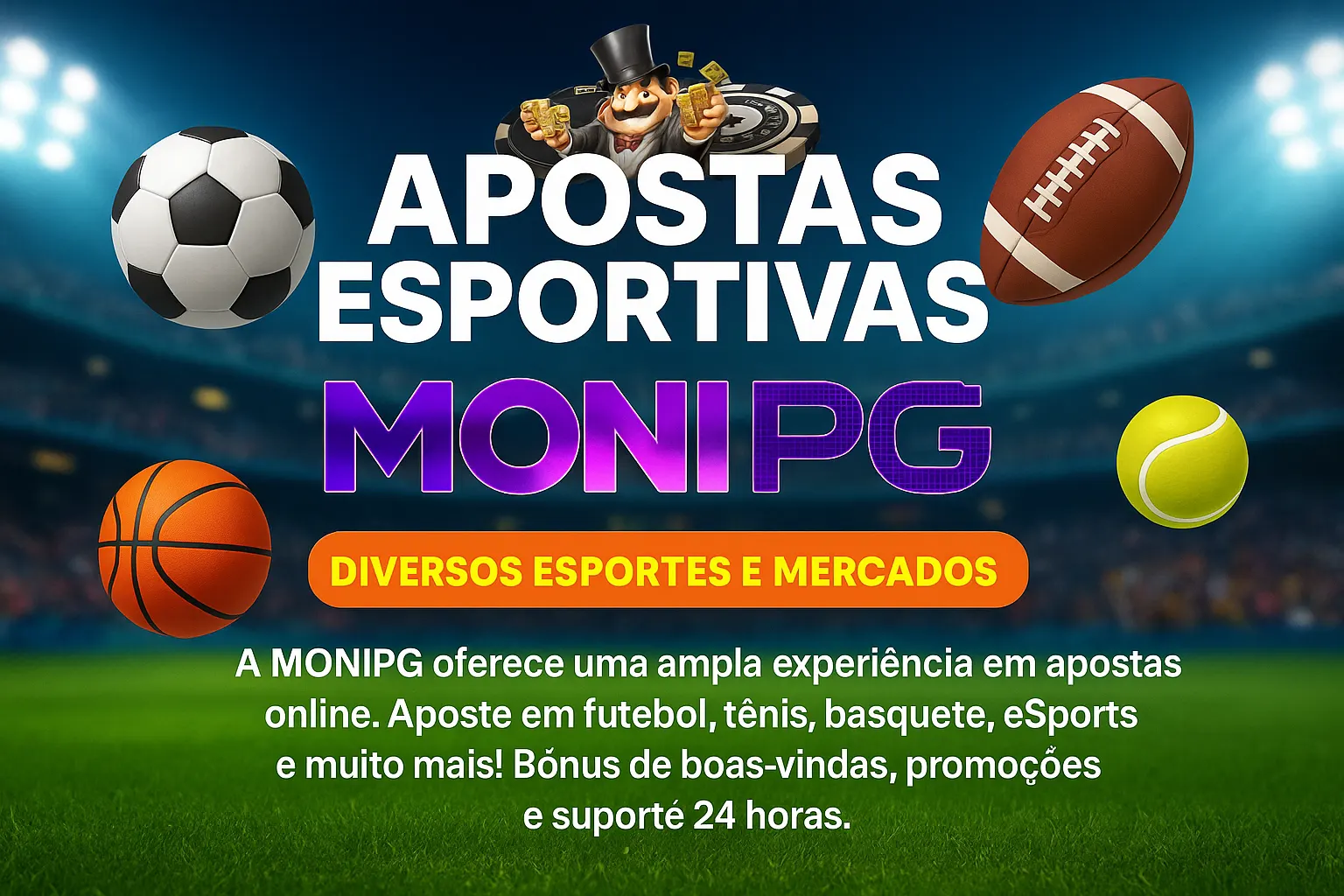 Aposte em apostas esportivas no cassino online MONIPG
